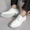 Mens Leather Shoes Designer Brand Thick Sole Formal Shoes High-quality Handmade White Wedding Dress Casual Shoes Brogue Hombre
