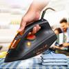 Паровой утюг для одежды с 4 уровнями регулировки, вертикальный электрический утюг с функцией самоочистки, дорожный портативный отпариватель для глажки, 2500 Вт, черно-красный