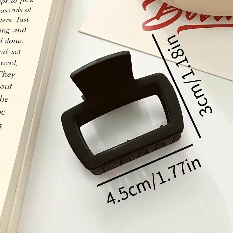 Элегантный матовый квадратный набор зажимов для волос - Многофункциональные модные зажимы-акулы, Подходят для женщин и девушек, Идеально подходят для хвостиков и высоких причесок