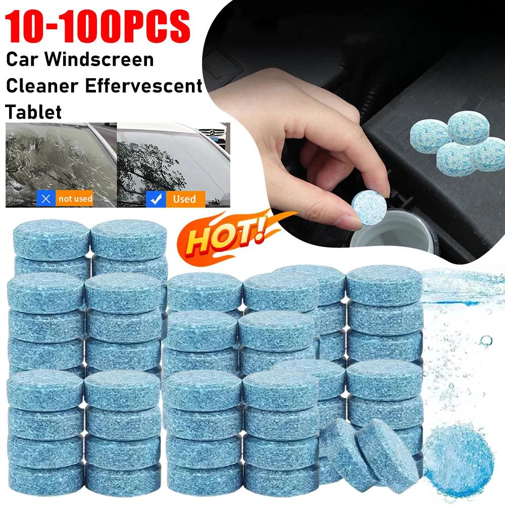 10-100PCS Solid Cleaner Effervescent Tablet Car Windscreen Cleaner Auto Wiper Glass Solid Cleaning Concentrated Tablet Detergent