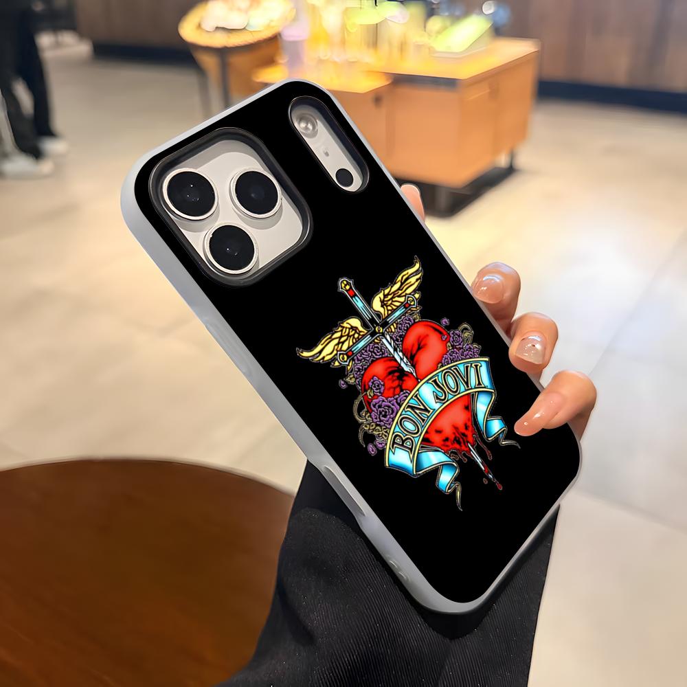 Чехол для телефона Rock Band B-Bon Jovi Forever Для IPhone 17 Air 16 E 15 14 Plus 13 12 11 Pro Max Желейный 2 в 1 Защитный чехол