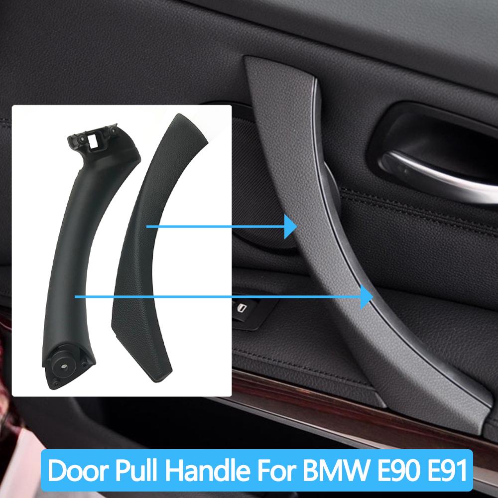 Левая и правая внутренняя ручка внутренней двери с заменой накладки на ручке для BMW 3 серии E90 E91 E92 316i 318i 320i 325i