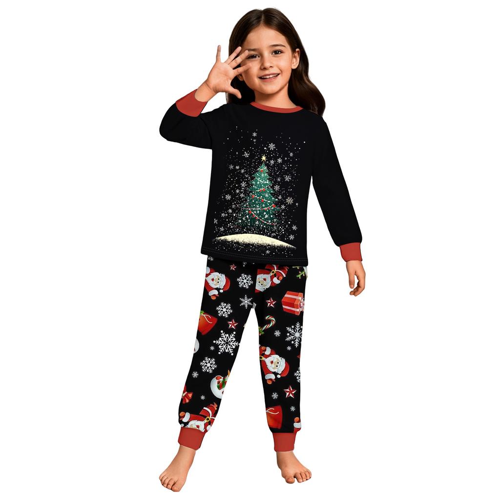Children's Fashion Suit Skirt Round Neck Long Sleeve Top Pants