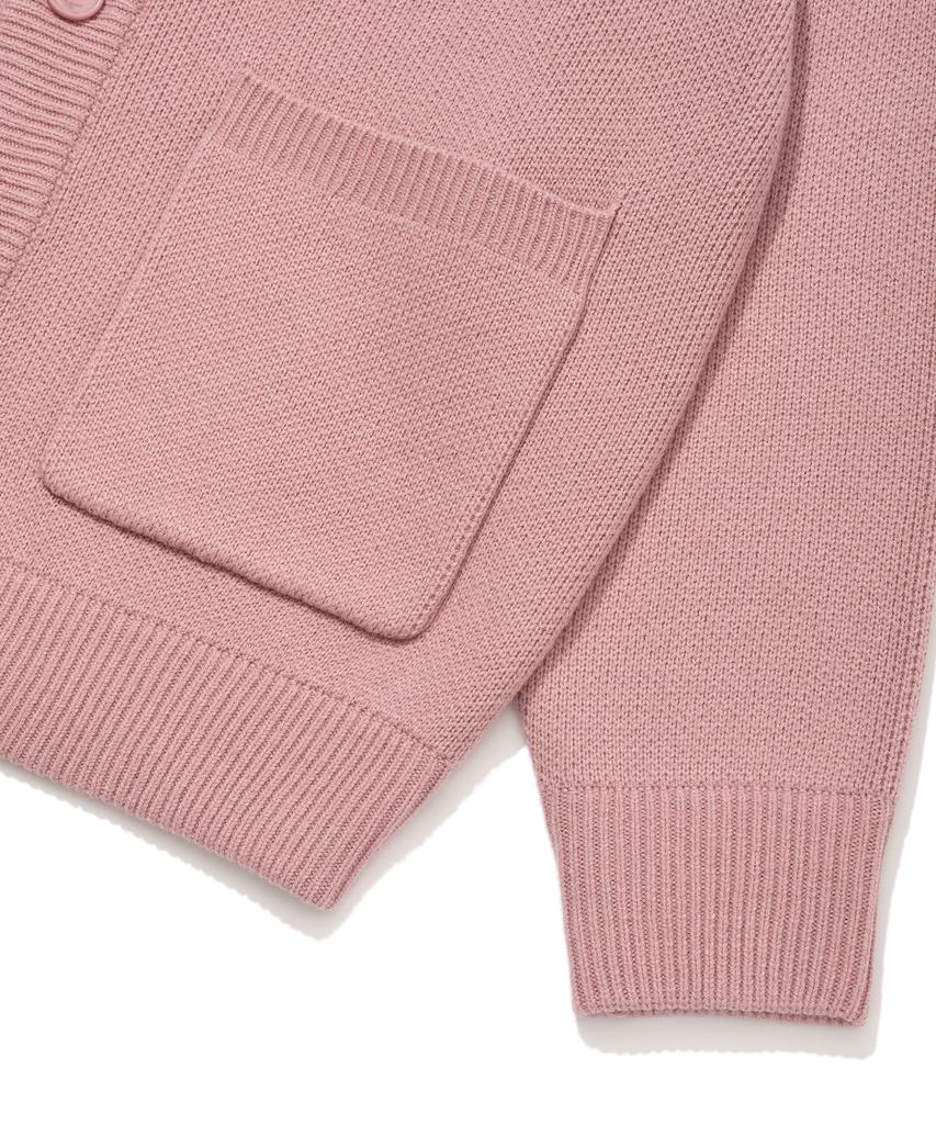 Wacky Willy Basic V-Neck Cardigan Pink