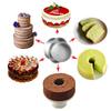 4/6inch Bakeware Round Pattern Dish Fixed Bottom Aluminum Alloy Die Cake Pan Tray Pudding Mold