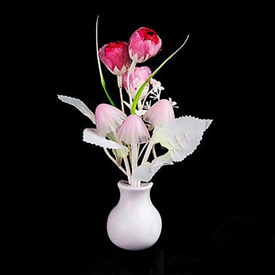 Декор спальни Тюльпан Гриб Красочный светоощущающий светодиодный ночник Ночной светильник