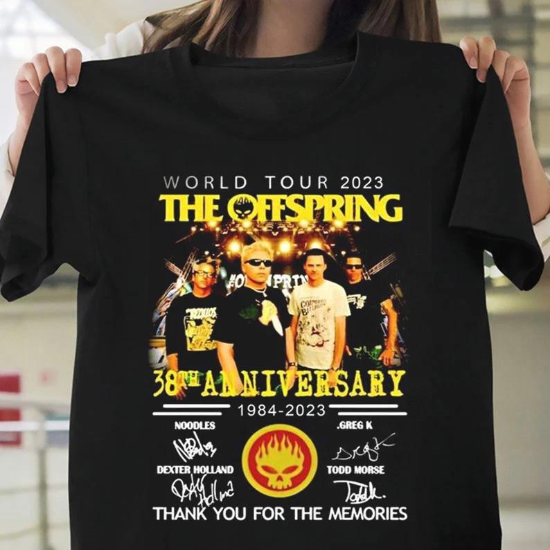 SALE The Offspring Signatures Shirt World Tour 2023 Rock