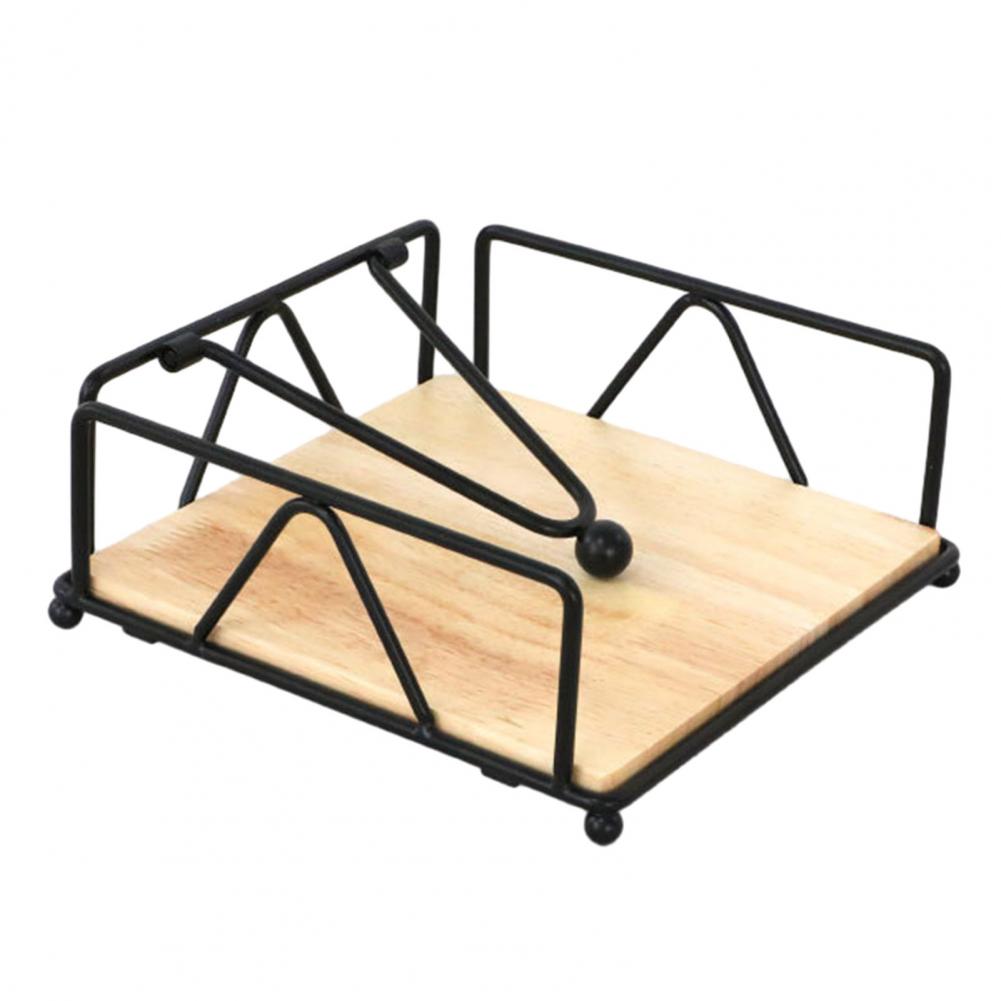 Держатель для салфеток в деревенском стиле, органайзер для салфеток на открытом воздухе, держатель для салфеток из металла в деревенском стиле с утяжеленной ручкой для кухонной столешницы для стола