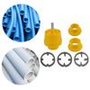 Plastic Internal Thread Opener Punching Drill Bit Die Kit PVC Pipe Threader Kit  Hand Tool