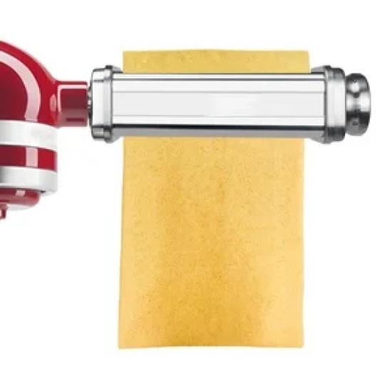 Насадка для пасты для миксера KitchenAid, Валок для раскатки теста для пасты, Резак для спагетти и феттучини, Нержавеющая сталь, Подходит для всех миксеров KitchenAid Chef