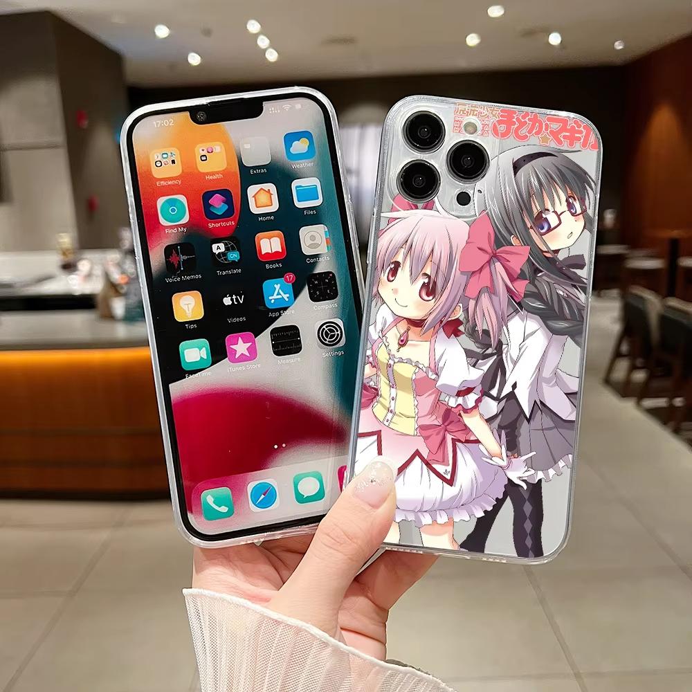 Чехол для телефона Puella Magi Madoka Magica Для iPhone 17 Air 16 e 15 14 13 12 11 Pro Max Plus Mini SE 2020 2022 Аниме Funda Coque