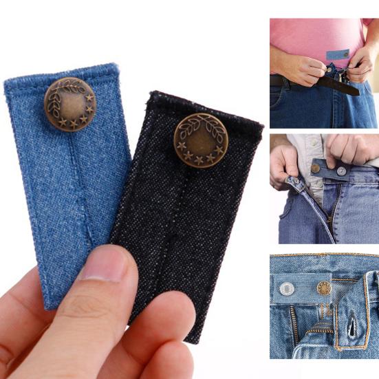 Lightweight Denim Waist-Lengthening Widely Compatible Pure Color Belt Extension Buckle Pants Accessories Waist