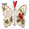 Acrylic Cash Display Christmas Gift Ornament, Butterfly Money Holder with Built?in Present Clear Compartment, Holiday Hanging Ornament for