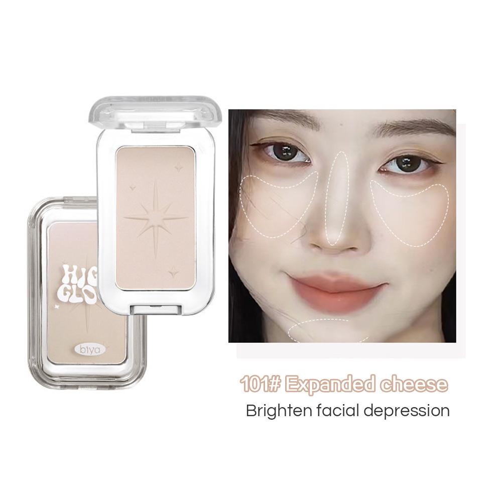 Biya Highlighter Matte Pearlescent Long-lasting Fine Shimmer Brightens And Enhances Three-dimensional Effect Shiny Highlighter
