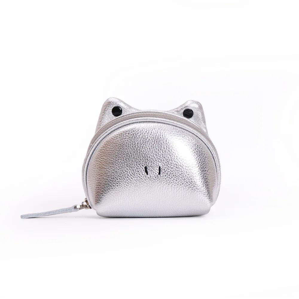 Minimalist Small Wallet Women Men Frog Coin Holders Zipper ID Case Coin Purses with Lanyard Keychain for Cards,Cash