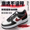 Nike Air Force 1 GS Black Dark Team Red Kids' FZ4351-001