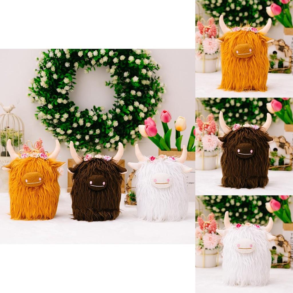 Adorable Highland Cow Plush Stuffed Animal For Kids High Quality Soft Fabric Design