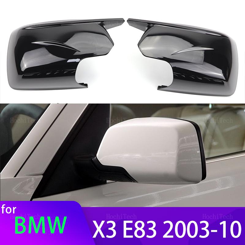 2024 Новые накладки на зеркала M Look для BMW X3 X 3 E83 2003-2010 Сменная накладка на зеркало заднего вида ярко-черного цвета с инструментом