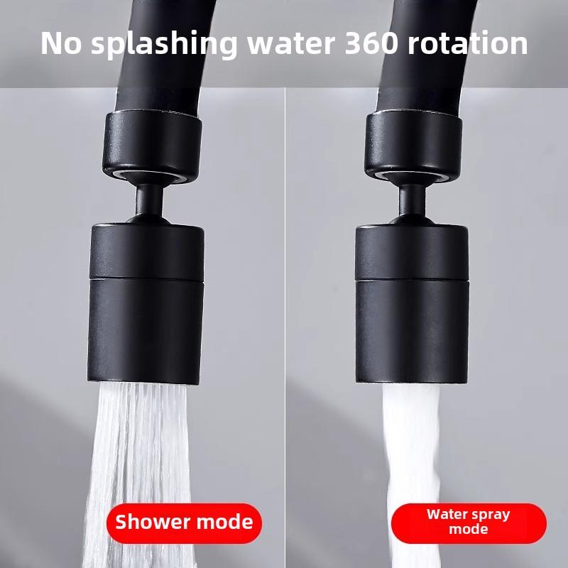 Новый 2-режимный кухонный смеситель с распылительной головкой, фильтр, регулируемый на 360 ° поворотный кран с обратной стороны, барботер, аэратор для смесителя для кухонной раковины
