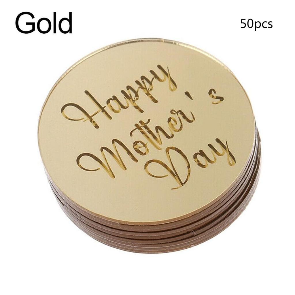 50 шт. Акриловые украшения для кексов «С Днем матери», украшение на торт, украшение на десерт