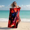 Beach Towel with Pokémon Gengar Pattern - soft,absorbent,machine washable Lightweight&Modern,swimming,Travel Essentials