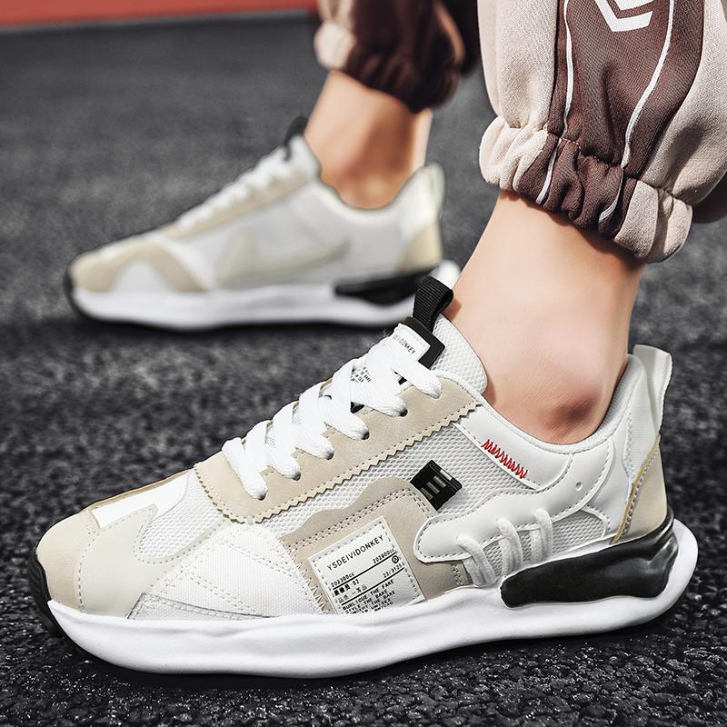 Модные мужские повседневные кроссовки для бега, мужские осенние новые спортивные кроссовки, классические повседневные кроссовки с толстой подошвой из сетчатого материала, мужские кроссовки