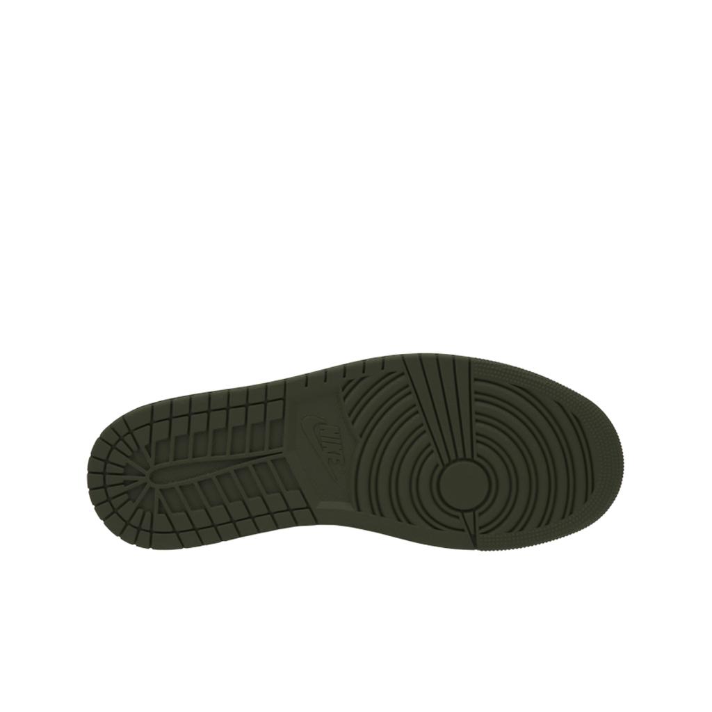 Кроссовки Travis Scott x Air Jordan 1 Retro Low OG SP Reverse Olive / Medium Olive Unisex Green Black Sail DM7866-200