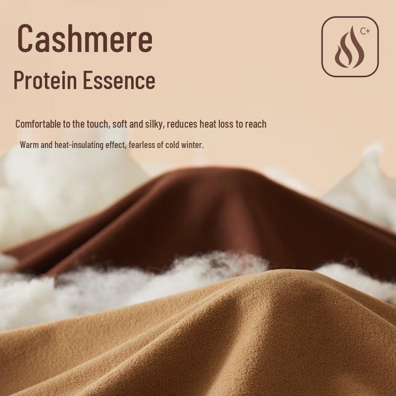 Hengyuanxiang Women's Cashmere Protein Seamless Mock Neck Thermal Base Layer