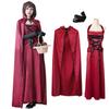 Little Red Riding Hood Halloween Cosplay Long Dress with Cloak [Milky Time] Costume,