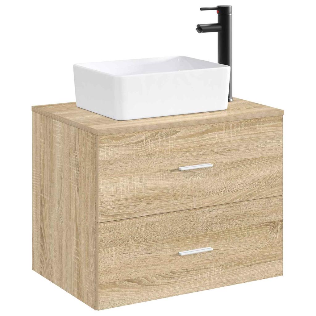 Bathroom Sink Matte Black 40.5 x 30.5 x 13 cm