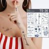 2-недельная наклейка-татуировка, невидимая, долговечная полуперманентная наклейка-татуировка хной, 1 шт., TS-36