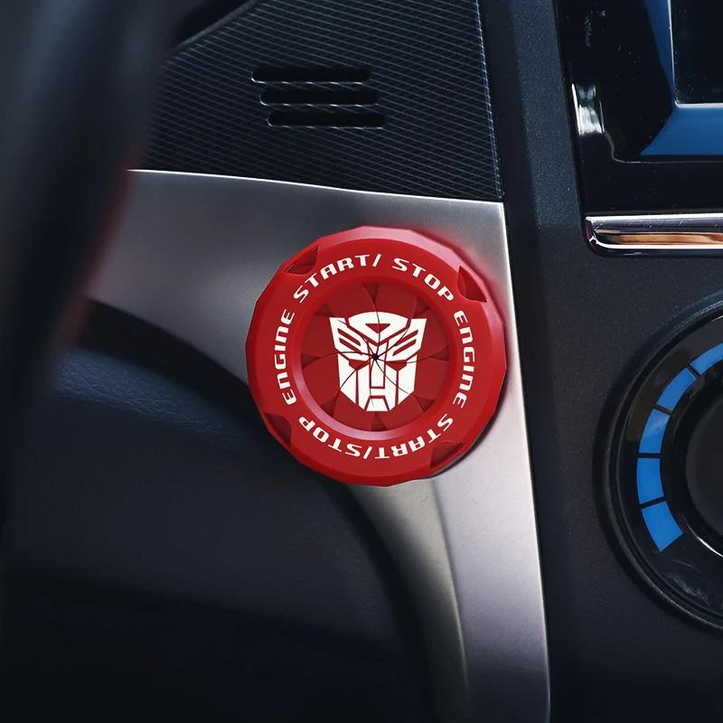 Крышка кнопки запуска и остановки автомобиля Onekey, декоративная наклейка для салона автомобиля, защитный чехол для переключателя зажигания и запуска двигателя, мотоциклетное кольцо StartRing