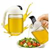 Glass oil dispenser 300 ml with handle - olive oil vinegar sauce oil spices
