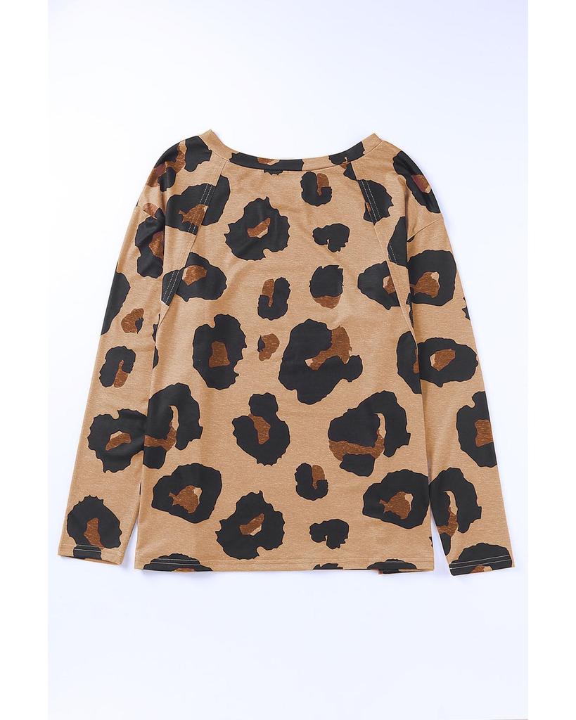 Azura Exchange Свободный топ с длинными рукавами