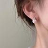Серьги-гвоздики с розовым жемчугом и цирконием - Элегантные, Роскошные Модные Украшения для Женщин