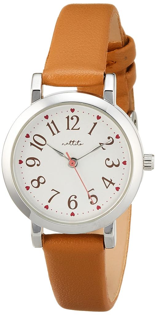 Analog Lovely Silver Leather Strap Brown [Fieldwork] GY044-5 Women's