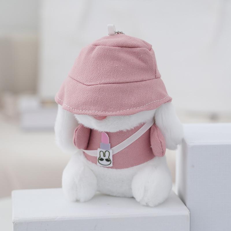 Stylish Pink Bunny Keychain Lovely Car Accessory And Backpack Charm For Trendy Girls