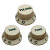 SCUD Master Relic Collection ST Type Knob Set 60s Style Vol x2 Характеристики Громкость/Тон x1/Тон Белый/Relic MRC-STKN60W-SET