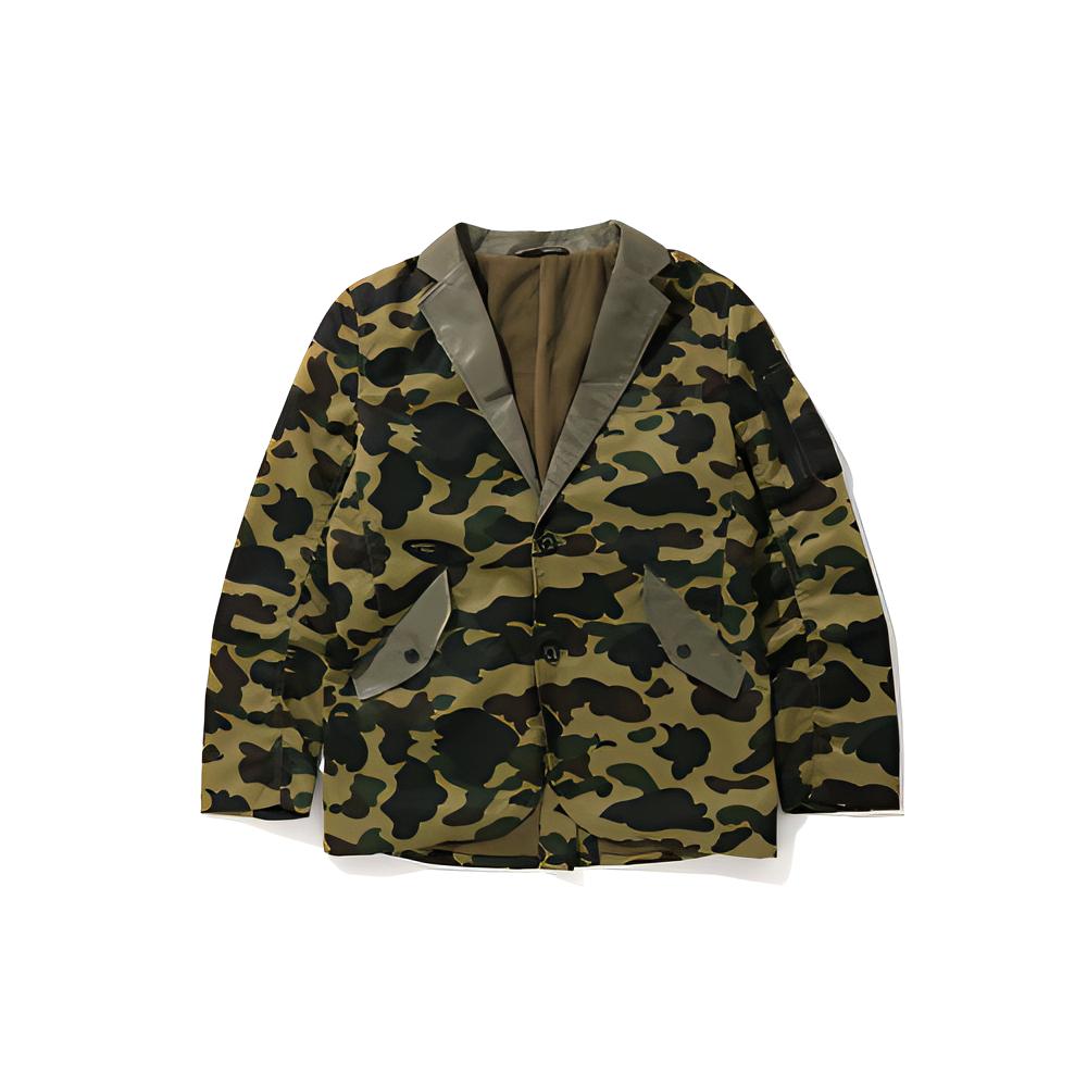 Bape Военная приталенная куртка 1st Camo 7G80-142-002