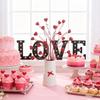 Valentines Day Decorations Red Heart Berries Picks Artificial Valentines Day Floral Cuttings for Home Office Wedding Anniversary Party Decor Gift