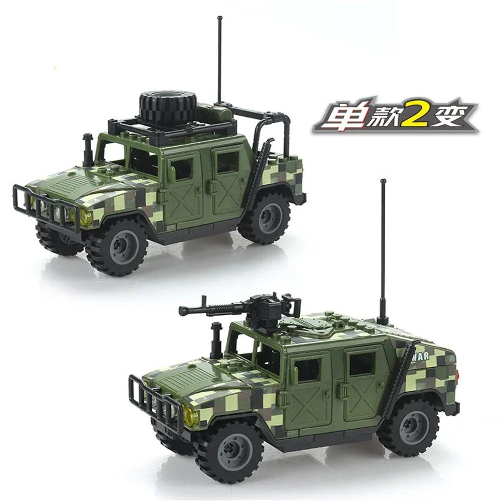 Army Soldiers Special Police Special Forces Armored Vehicle DIY Model Building Blocks Brick Toy Gift
