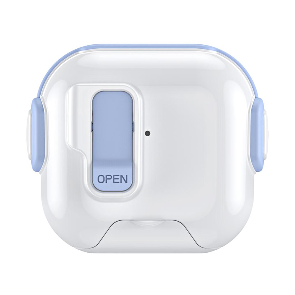 For AirPods 4 Case with Phone Stand Function TPU PC TWS Earbuds Protective Cover