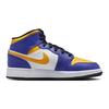 Детские кроссовки Air Jordan 1 Mid GS Lakers Purple Dark-Concord White DQ8423-517