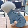 Одежда для домашних животных Одежда для плюшевого мишки Шерри Чихуахуа Собака Джинсовая одежда для четвероногих Теплая одежда