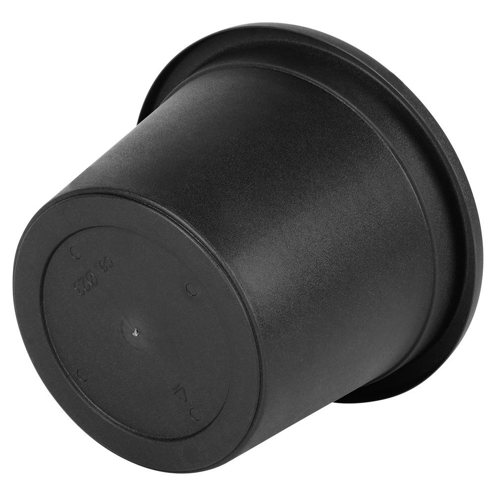Garden Pot Outdoor Plastic Round Pot Black 23x16.5 cm