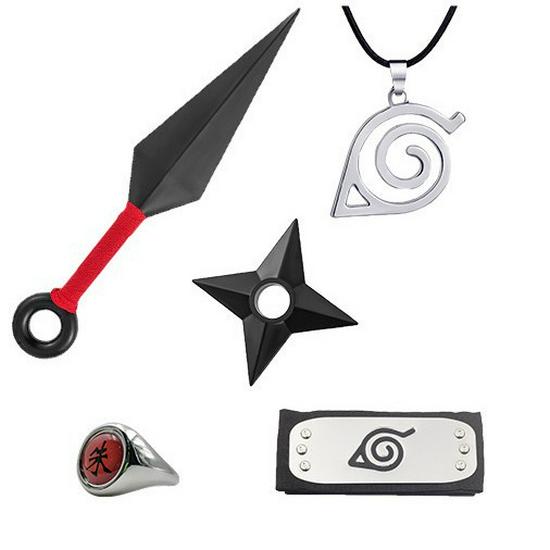 Доступный: Маска Какаши, Кунаи и сюрикены Наруто, Набор повязки Конохи
