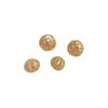 14K Gold-Filled Zirconia Flower Ball Spacer Beads for DIY Jewelry Bracelets