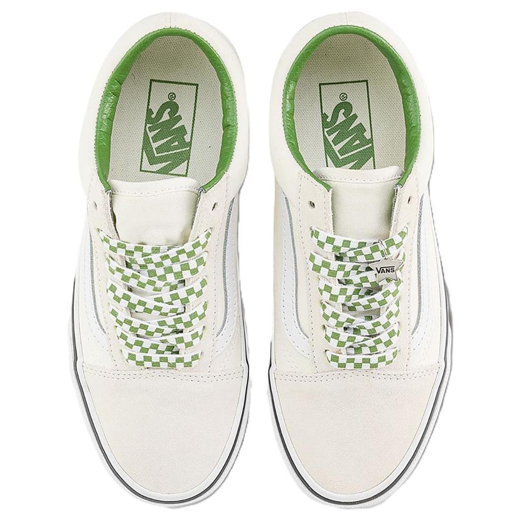 Vans Old Skool Checkerboard Lace - Зефирно-зеленые Унисекс Кроссовки Белые VN000D6WBOM