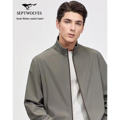 Мужская куртка в стиле business casual со стойкой