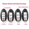Корпус автомобильного ключа с 2/3/4 кнопками для Nissan/Altima/Maxima/Murano/Rogue/Sunny/Teana/Versa, автомобильный ключ